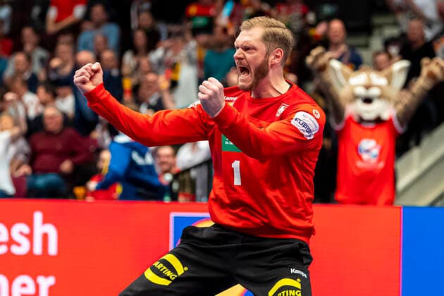 Handball, Maenner: EM 2020, Hauptrunde, Gruppe 1, Oesterreich - Deutschland Johannes Bitter (Deutschland TVB Stuttgart) Wien Stadthalle Wien Oesterreich