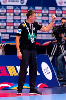 Christian Prokop (Trainer, Deutschland) freut sich jubelt. Oesterreich vs. Deutschland, Handball, Hauptrunde, EHF Euro 2020, 20.01.20 Wien Wien Oesterreich Copyright: xAgentur54Gradx xFelixxKoenigx