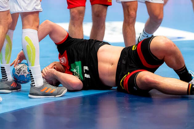 Handball, Maenner: EM 2020, Hauptrunde, Gruppe 1, Oesterreich - Deutschland David Schmidt (Deutschland TVB Stuttgart) Wien Stadthalle Wien Oesterreich