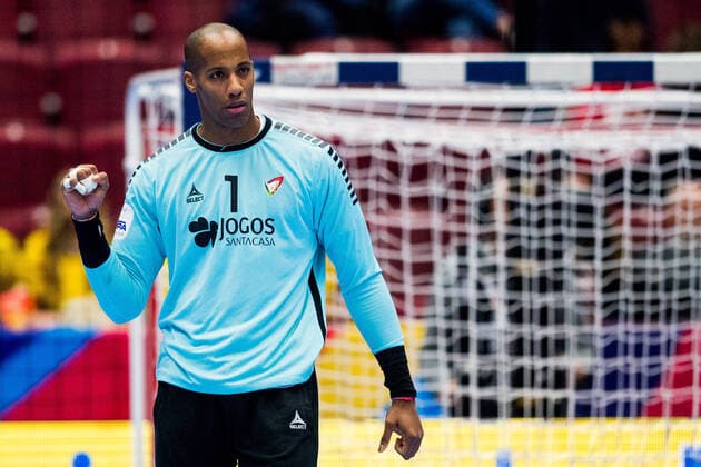 200119 Goalkeeper Alfredo Quintana Bravo of Portugal during the EHF European Handball Championship match between Portugal and Slovenia on January 21, 2020 in Malmö. Photo: Ludvig Thunman BILDBYRAN kod LT 35714 bbeng ehf euro 2020 em 2020 european men?s handball championship 2020 handball handboll handbolls-em 2020 handball handball-em 2020 portugal slovenien slovenia Copyright: LUDVIGxTHUNMAN BB200119LT128