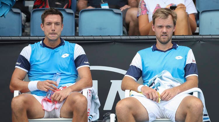 Sport Bilder des Tages Andreas Mies Kevin Krawietz (GER), Doppel Tennis - Australian Open 2020 - Grand Slam ATP, Tennis Herren WTA, Tennis Damen - Melbourne Park - Melbourne - Victoria - Australia - 22 January 2020. Copyright: xJuergenxHasenkopfx