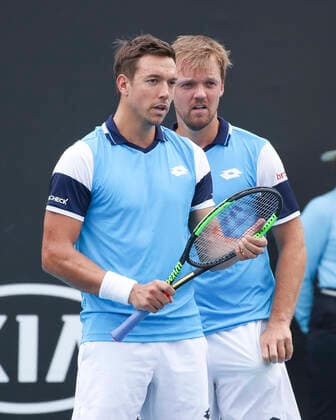 Andreas Mies Kevin Krawietz (GER), Doppel Tennis - Australian Open 2020 - Grand Slam ATP, Tennis Herren WTA, Tennis Damen - Melbourne Park - Melbourne - Victoria - Australia - 22 January 2020. Copyright: xJuergenxHasenkopfx