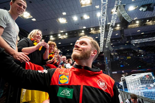 Handball, Maenner: EM 2020, Hauptrunde, Gruppe 1, Oesterreich - Deutschland Johannes Bitter (Deutschland TVB Stuttgart) Wien Stadthalle Wien Oesterreich