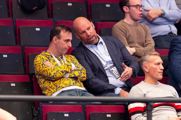 Bob Hanning und Axel Kromer waehrend des Spiels auf der Tribuene. Tschechien vs. Deutschland, Handball, Hauptrunde, EHF Euro 2020, 22.01.20 Wien Wien Oesterreich Copyright: xAgentur54Gradx xFelixxKoenigx