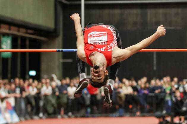 Hochsprung mit Musik - Meeting - 2020 - Koeln Enes Talha Senses (TUR); Koeln, Deutschland 22. Januar 2020: Hochsprung mit Musik - Meeting - 2020 - Koeln Copyright: xBEAUTIFULxSPORTS Footcornerx