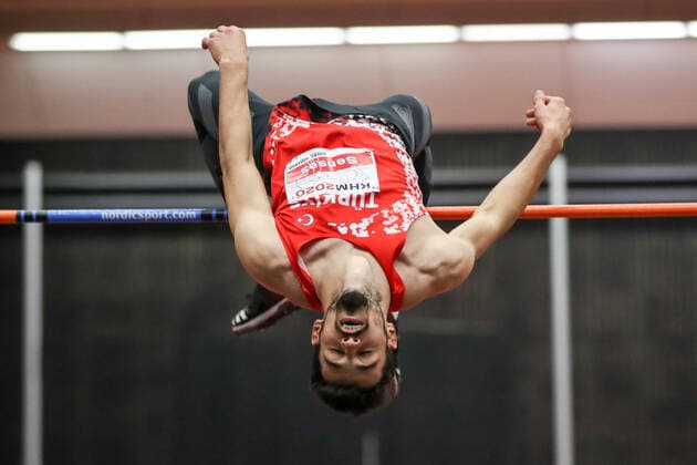 Hochsprung mit Musik - Meeting - 2020 - Koeln Enes Talha Senses (TUR); Koeln, Deutschland 22. Januar 2020: Hochsprung mit Musik - Meeting - 2020 - Koeln Copyright: xBEAUTIFULxSPORTS Footcornerx
