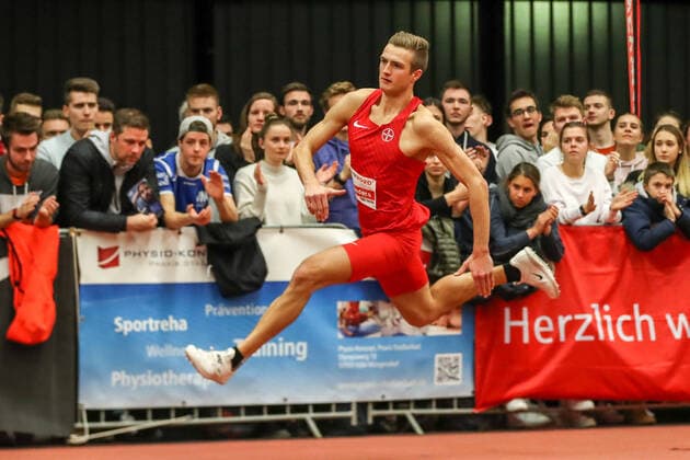 Hochsprung mit Musik - Meeting - 2020 - Koeln Torsten Sanders (GER TSV Bayer 04 Leverkusen); Koeln, Deutschland 22. Januar 2020: Hochsprung mit Musik - Meeting - 2020 - Koeln Copyright: xBEAUTIFULxSPORTS Footcornerx