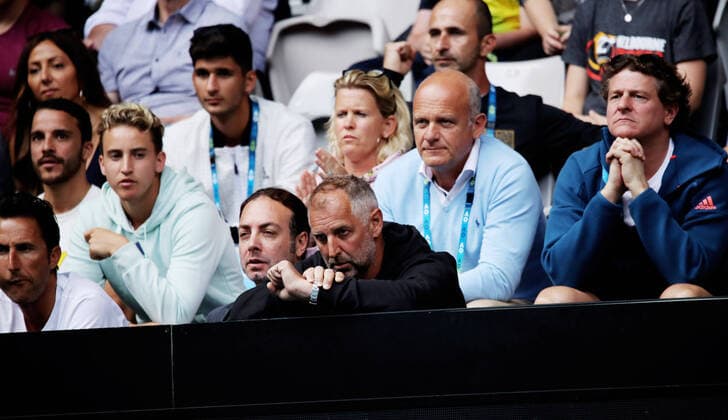 TENNIS - ATP, Tennis Herren Australian Open 2020 MELBOURNE,AUSTRALIA,23.JAN.20 - TENNIS - ATP World Tour, Grand Slam, Australian Open Image shows Wolfgang Thiem Moritz Thiem, Nicolas Massu, Karin Thiem, Thomas Muster, Herwig Straka and Peter Moizi. GEPAxpictures xMatthiasxHauer