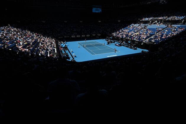 AUSTRALIAN OPEN DAY 6, A general view during the third round match between Angelique Kerber of Germany and Camila Giorgi of Italy on day six of the Australian Open tennis tournament at Margaret Court Arena in Melbourne, Saturday, January 25, 2020. ( NO ARCHIVING, EDITORIAL USE ONLY, NO USE IN BOOKS WITHOUT CONSENT MELBOURNE VIC AUSTRALIA  Copyright: xLUKASxCOCHx 20200125001444346385