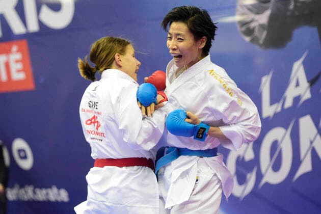 Yin Xiaoyan (Chn) -61kg vs A Nilsson (Swe) KARATE : Open de Paris 2020 - Karate - 25 01 2020 JBAutissier Panoramic 