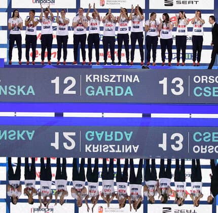 HUNGARY HUN Bronze Medal Budapest 25 01 2020 Duna Arena Women Medal Ceremony XXXIV LEN European Water polo, Wasserball Championships 2020 Photo © Andrea Staccioli Deepbluemedia Insidefoto andreaxstaccioli