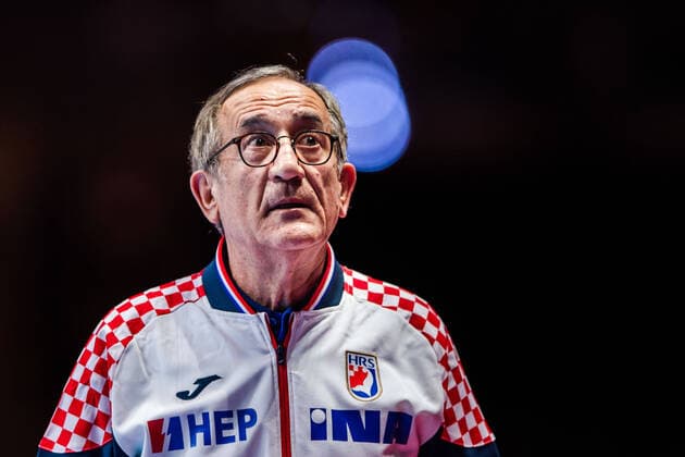 200126 Lino Cervar, head coach of Croatia, during the EHF European Handball Championship final between Spain and Croatia on January 26, 2020 in Stockholm. Copyright: JESPERxZERMAN BB200126JZ012