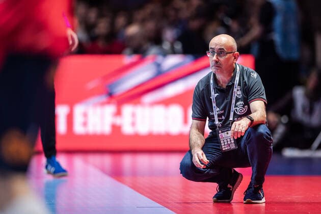 200126 Jordi Ribera Romans, head coach of Spain, during the EHF European Handball Championship final between Spain and Croatia on January 26, 2020 in Stockholm. Copyright: JESPERxZERMAN BB200126JZ013