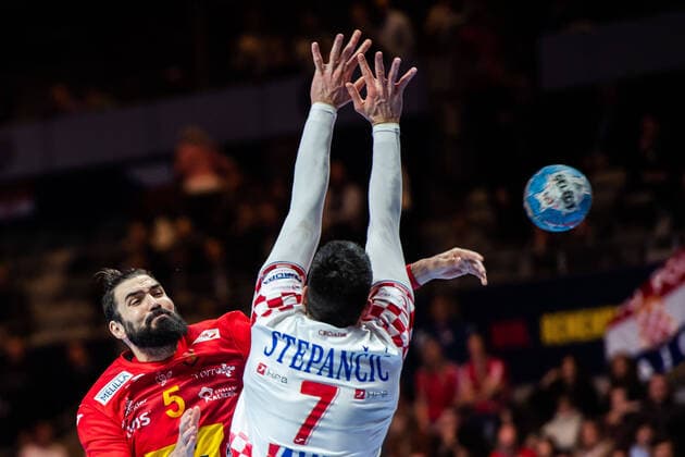 200126 Jorge Maqueda Peno of Spain during the EHF European Handball Championship final between Spain and Croatia on January 26, 2020 in Stockholm. Copyright: JOHANNAxLUNDBERG BB200126JL023