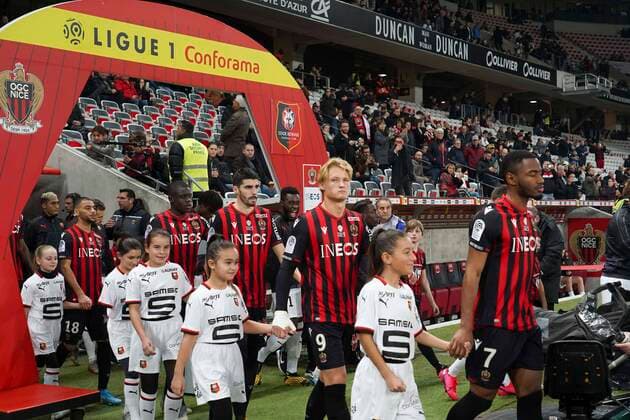 Kasper Dolberg (OGC Nice) FOOTBALL : OGC Nice vs Rennes - Ligue 1 Conforama - Nice - 24 01 2020 NorbertScanella PanoramiC 