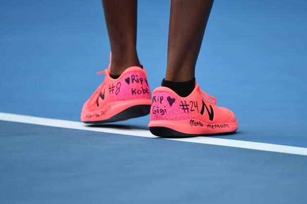Cori Gauff (USA) pay tribute to Kobe Bryant with her shoes TENNIS : Australian Open 2020 - 27 01 2020 AntoineCouvercelle Panoramic 