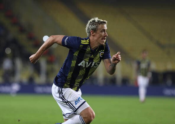 Max Kruse of Fenerbahce during the Turkish Super league football match between Fenerbahce and Basaksehir at Ulker Stadium in Istanbul , Turkey on January 25 , 2020. 