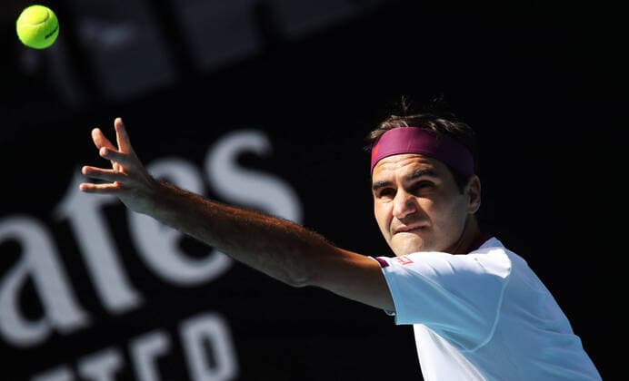 TENNIS - ATP, Tennis Herren Australian Open 2020 MELBOURNE,AUSTRALIA,28.JAN.20 - TENNIS - ATP World Tour, Grand Slam, Australian Open Image shows Roger Federer (SUI). GEPAxpictures xMatthiasxHauer