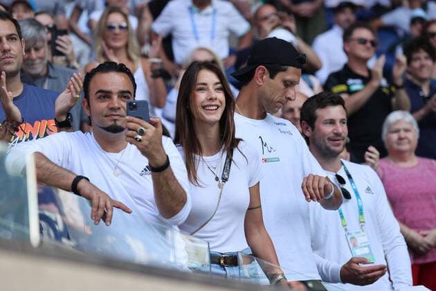 Brenda Patea, GER (girl-friend of Alexander Zverev), in the Zverev-playerbox during quarterfinals of 2020 Australian Open in Melbourne, 29 01 2020; -