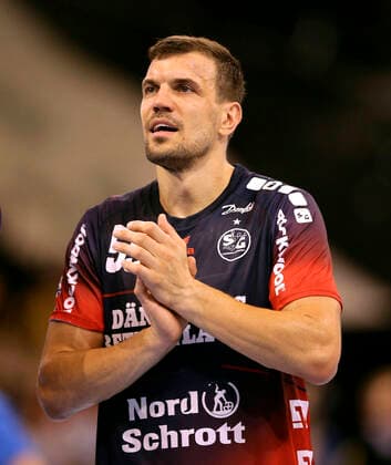 Foto : Michal Jurecki ( Flensburg) Handball Herren 1. Bundesliga am Do. 29.08.2019 SG Flensburg - Rhein Neckar Löwen 30 - 27