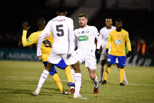 Xeka ( 8 - LOSC ) - Christopher Makengo ( 9 - Epinal ) - FOOTBALL : SAS Epinal vs Lille OSC - Coupe de France - Epinal - 29 01 2020 FedericoPestellini Panoramic 