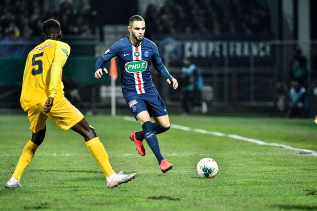 Layvin Kurzawa (psg) FOOTBALL : Pau vs PSG - 8eme de Finale Coupe de France - Pau - 29 01 2020 ThierryBreton Panoramic 