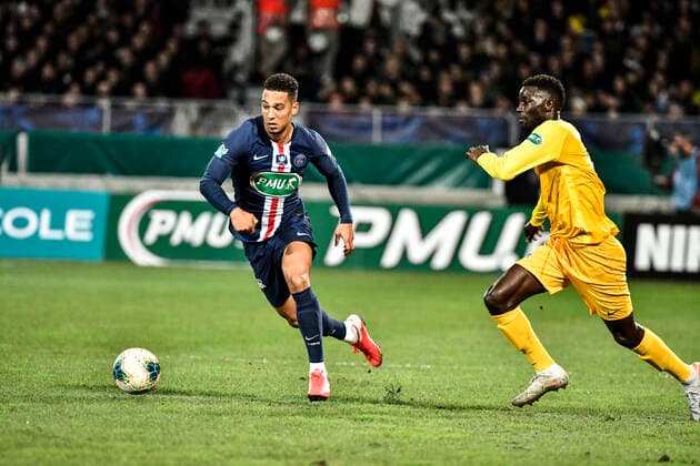 Thilo Kehrer (psg) FOOTBALL : Pau vs PSG - 8eme de Finale Coupe de France - Pau - 29 01 2020 ThierryBreton Panoramic 