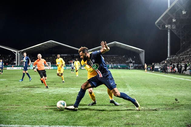 Eric Choupo Moting (psg) FOOTBALL : Pau vs PSG - 8eme de Finale Coupe de France - Pau - 29 01 2020 ThierryBreton Panoramic 