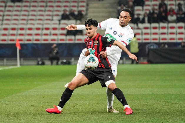 Adam Ounas (OGC Nice) - FOOTBALL : OGC Nice vs Lyon - Coupe de France - Nice - 30 01 2020 NorbertScanella PanoramiC 