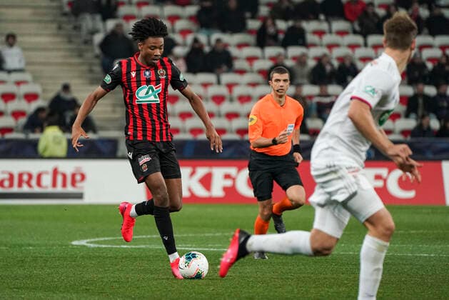 Khephren Thuram (OGC Nice) FOOTBALL : OGC Nice vs Lyon - Coupe de France - Nice - 30 01 2020 NorbertScanella PanoramiC 
