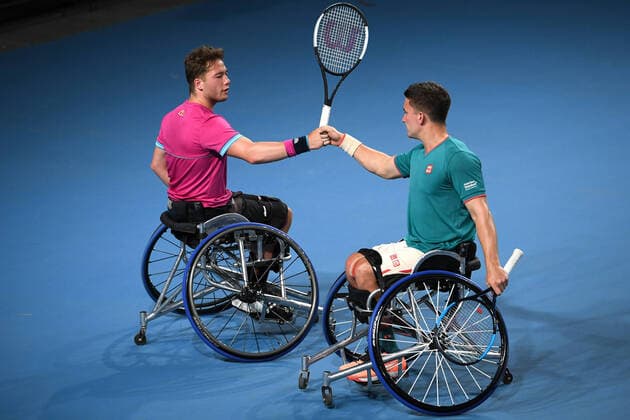 Australian Open 2020 Wheelchair Mens Doubles Alfie Hewett, Great Britain and Gordon Reid , Great Britain
