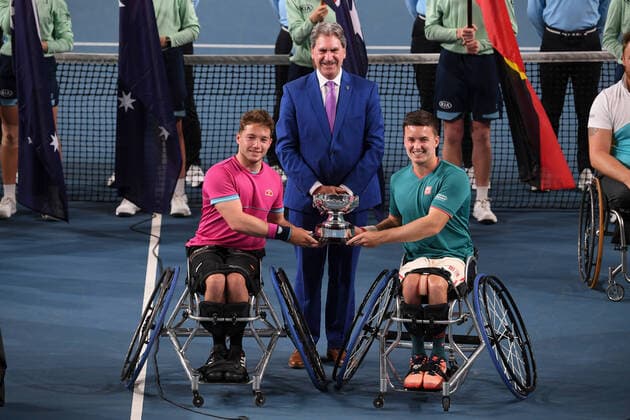 Australian Open 2020 Wheelchair Mens Doubles Alfie Hewett, Great Britain and Gordon Reid , Great Britain