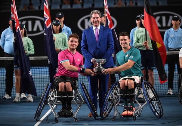 Australian Open 2020 Wheelchair Mens Doubles Alfie Hewett, Great Britain and Gordon Reid , Great Britain