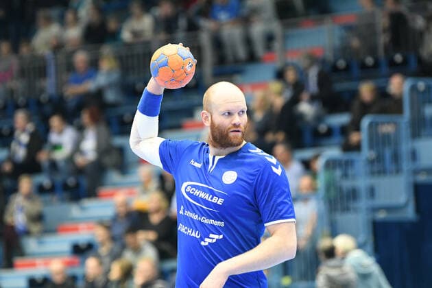 Alexander Becker ( 45 VfL Gummersbach) VfL Gummersbach - VfL Luebeck-Schwartau, Maenner, 2. Liga, Liqui Moly Handball Bundesliga, 19. Spieltag, 31.01.2020, - VfL Gummersbach - VfL Luebeck-Schwartau, Handball, Liqui Moly 2. Handball Bundesliga, Maenner, Spielzeit 2019 20 Gummersbach Copyright: xAugstx xEibner-Pressefotox EP_jat