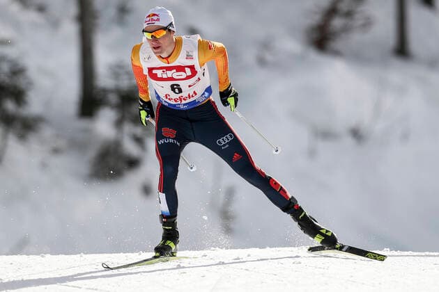 2020 Bilder des Jahres, Sport 02 Februar Sport Themen der Woche KW05 NORDIC COMBINED - FIS WC Seefeld SEEFELD,AUSTRIA,01.FEB.20 - NORDIC SKIING, NORDIC COMBINED, CROSS COUNTRY SKIING - FIS World Cup, 10km Gundersen. Image shows Vinzenz Geiger (GER). GEPAxpictures xPatrickxSteiner