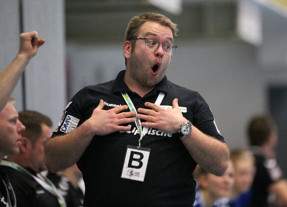 Steffen Birkner (Trainer HSG Blomberg-Lippe) GER, Handball, 1. Bundesliga Frauen, HSG Blomberg-Lippe gegen HSG Bensheim Auerbach, 01.02.2020 Blomberg Copyright: xStrohdiekx Eibner-Pressefotox EP_jsk