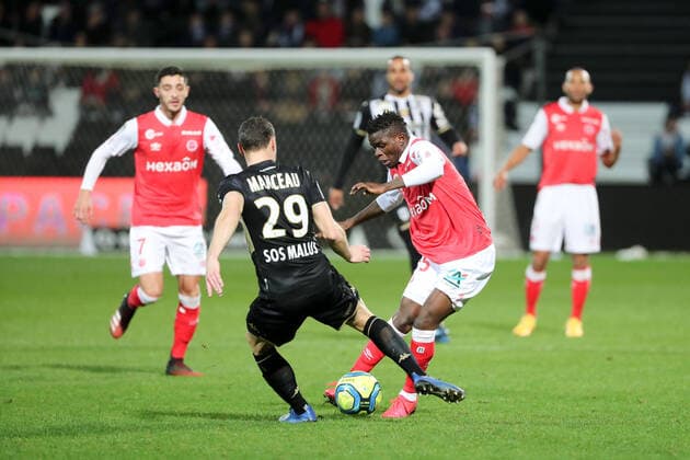 25 MOUSSA DOUMBIA (REI) FOOTBALL : Angers vs Reims - Ligue 1 Conforama - 02 01 2020 FEP Panoramic 