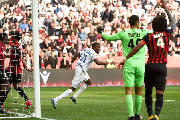 JOIE - 21 KARL TOKO EKAMBI (OL) FOOTBALL : Nice vs Lyon - Ligue 1 Conforama - 02 02 2020 FEP Panoramic 
