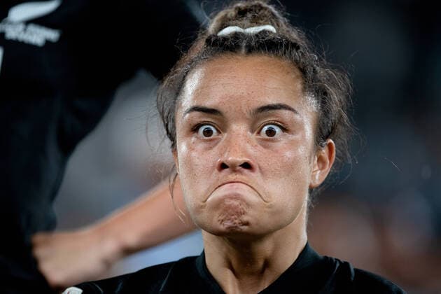 2020 Bilder des Jahres, Sport 02 Februar Sport Themen der Woche KW05 Sport Bilder des Tages PARRAMATTA, NSW - FEBRUARY 02: New Zealand women perform the Haka after winning the Cup Final, Match 26 between New Zealand and Canada the HSBC Women s Sydney Sevens Rugby on February 02, 2020 at Bankwest Stadium in Sydney, Australia. (Photo by Speed Media Icon Sportswire) RUGBY: FEB 02 Women s Sydney Sevens Icon2002024226