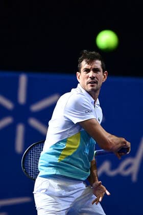Guillermo Garcia Lopez (Esp) TENNIS : Open Sud de France 2020 - Montpellier - 03 02 2020 JBAutissier Panoramic 
