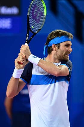 Norbert Gombos (Svk) TENNIS : Open Sud de France 2020 - Montpellier - 03 02 2020 JBAutissier Panoramic 
