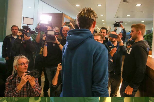 TENNIS - Thiem press conference, PK, Pressekonferenz SCHWECHAT,AUSTRIA,04.FEB.20 - TENNIS - Dominic Thiem, press conference. Image shows Dominic Thiem (AUT). GEPAxpictures xPatrickxLeuk