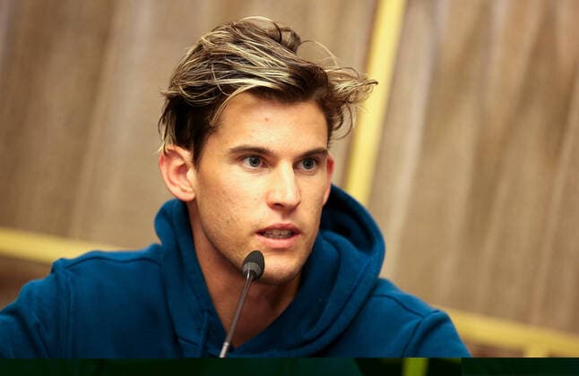 TENNIS - Thiem press conference, PK, Pressekonferenz SCHWECHAT,AUSTRIA,04.FEB.20 - TENNIS - Dominic Thiem, press conference. Image shows Dominic Thiem (AUT). GEPAxpictures xPatrickxLeuk