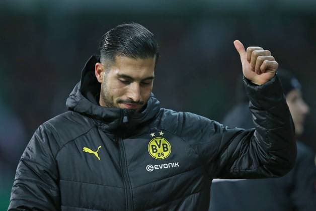 04.02.2020, Fussball DFB Pokal 2019 2020, Achtelfinale, SV Werder Bremen - Borussia Dortmund, im Weserstadion Bremen. Emre Can (Dortmund)