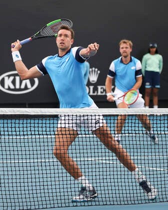 Andreas Mies Kevin Krawietz (GER), Doppel Tennis - Australian Open 2020 - Grand Slam ATP, Tennis Herren WTA, Tennis Damen - Melbourne Park - Melbourne - Victoria - Australia - 22 January 2020. Copyright: xJuergenxHasenkopfx