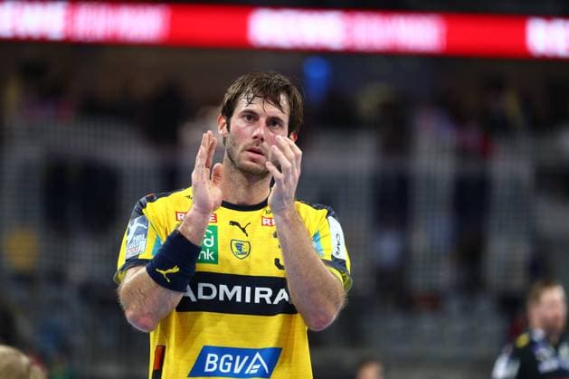 Sport Bilder des Tages Uwe Gensheimer (Rhein Neckar Loewen), Rhein Neckar Loewen vs MT Melsungen, LIQUI MOLY Handball Bundesliga, 06.02.2020 Foto Eibner Rhein Neckar Loewen vs MT Melsungen, LIQUI MOLY Handball Bundesliga, 06.02.2020 Mannheim Copyright: xNeisx Eibner-Pressefotox EP_ans
