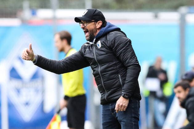 Trainer Claus Dieter Pele Wollitz (1. FC Magdeburg) - 3. Liga Fußball Saison 2019-2020 Punktspiel SV Waldhof Mannheim vs. 1. FC Magdeburg im Carl Benz Stadion in Mannheim - Fußball,Deutschland,02.02.2020