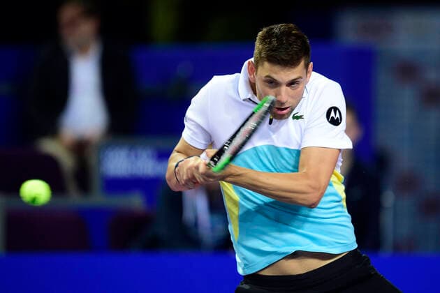 Filip Krajinovic (Srb) TENNIS : Open Sud de France 2020 - Montpellier - 07 02 2020 JBAutissier Panoramic 