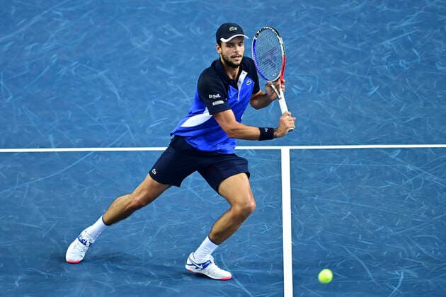 Gregoire Barrere (Fra) TENNIS : Open Sud de France 2020 - Montpellier - 07 02 2020 JBAutissier Panoramic 