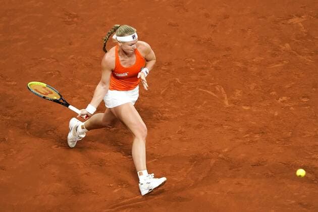 07-02-2020 TENNIS: FED CUP: NEDERLAND-WIT RUSLAND: DEN HAAG Kiki Bertens NED during Fed Cup Netherlands- Belarus on February, 7 2020 in Den Haag Netherlands. Photo by SCS Sander Chamid Fed cup Netherlands-Belarus xVIxANPxSportx xSoenarxChamidxsportfotografiexIVx 405880554